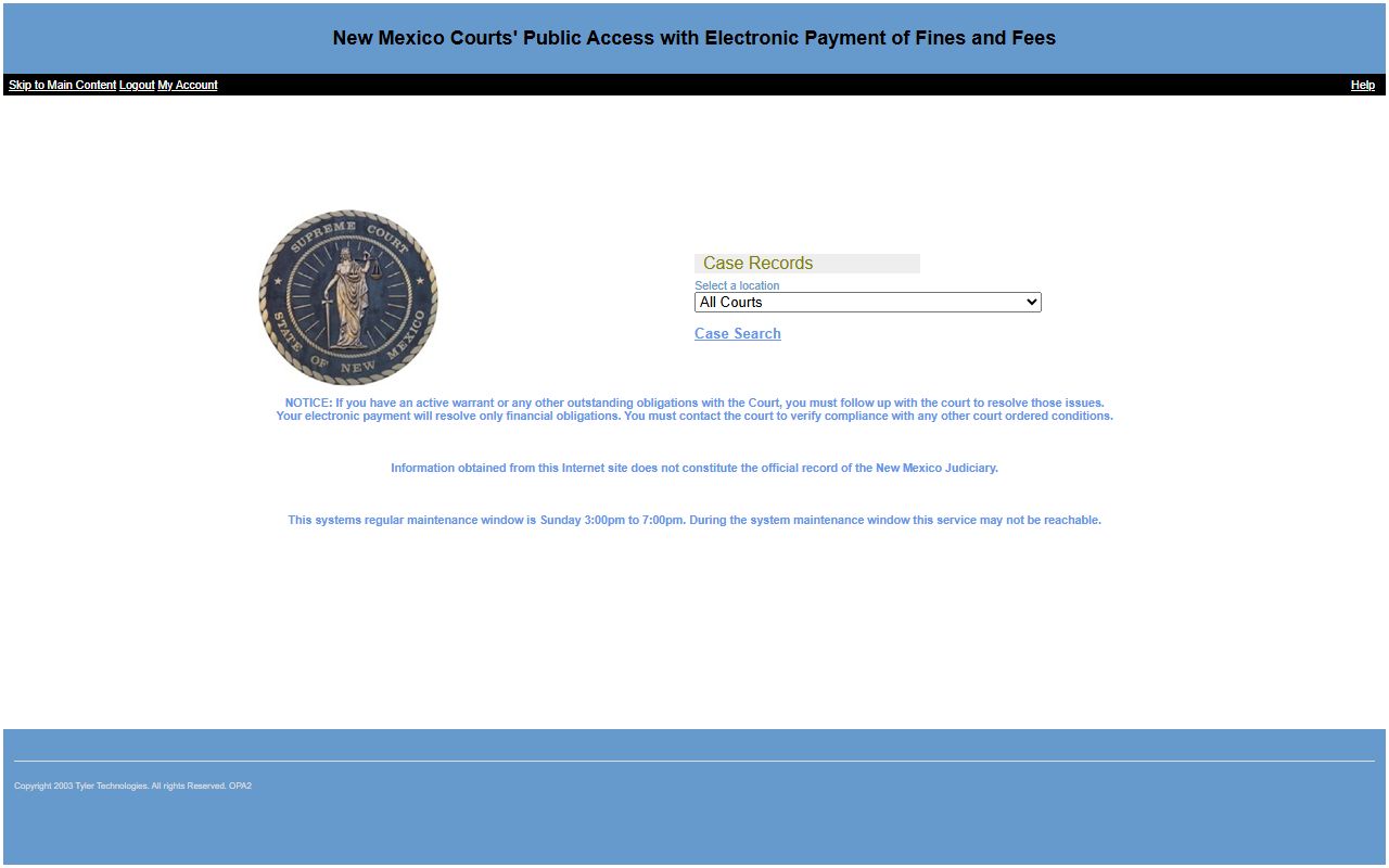 San Miguel County court records Odyssey Public Access