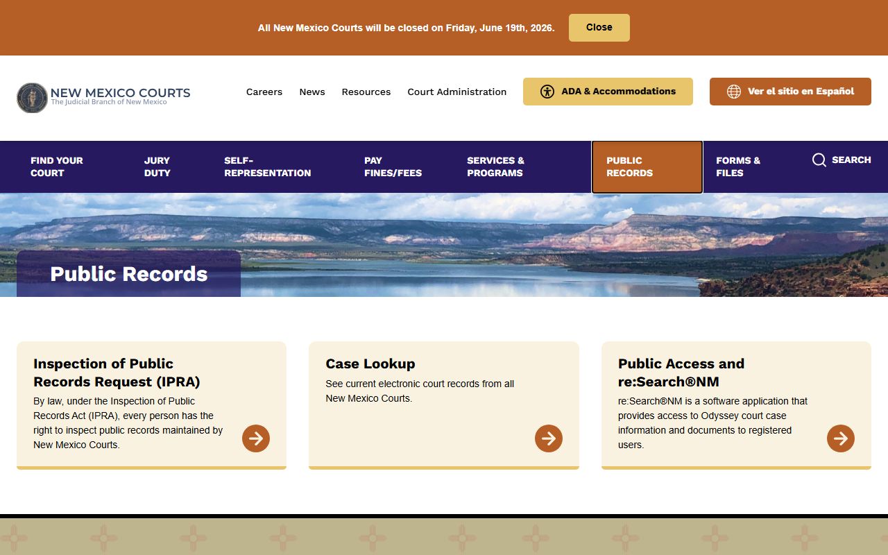 San Miguel County court records statewide public records page