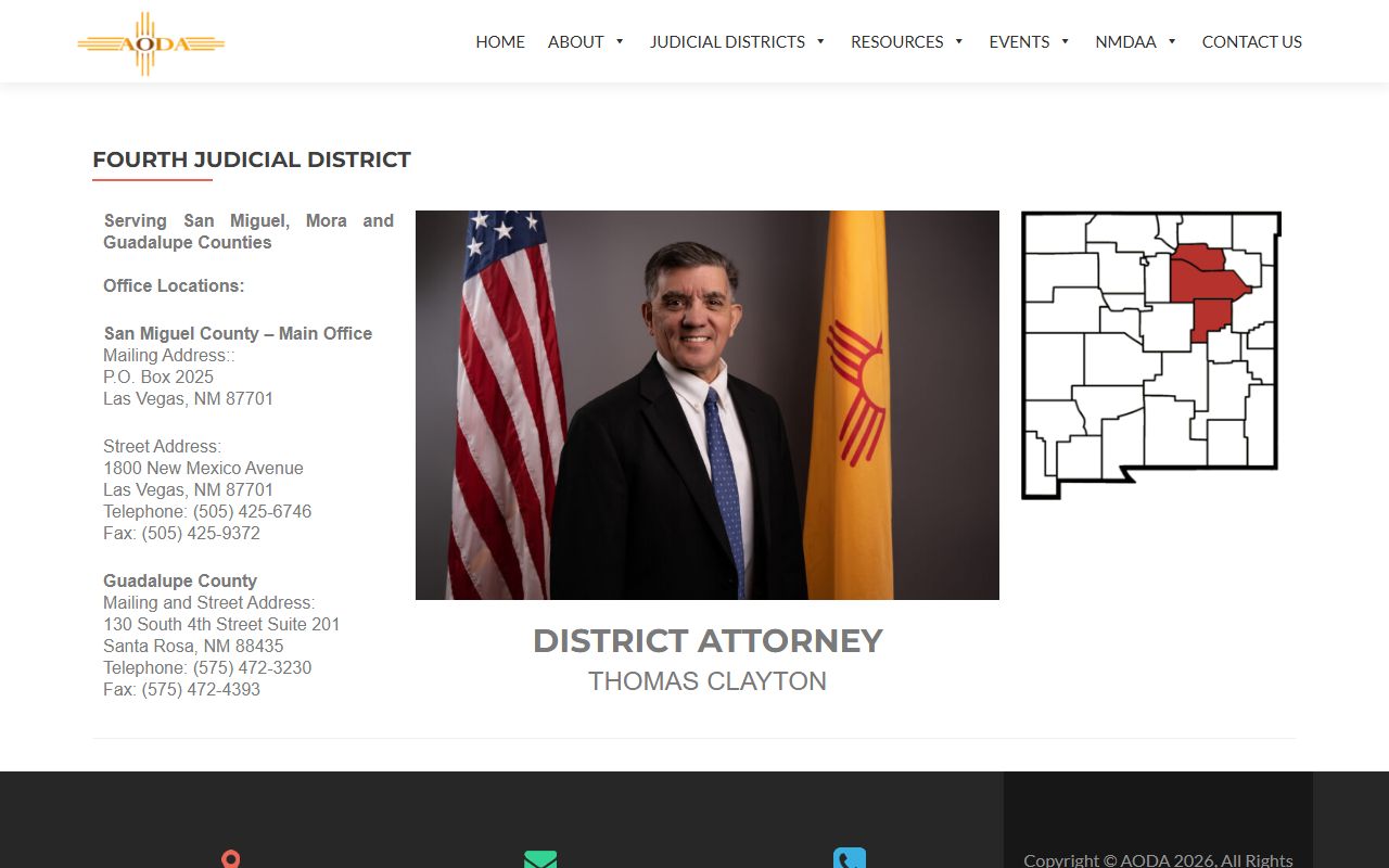 San Miguel County Fourth Judicial District Attorney criminal court records source